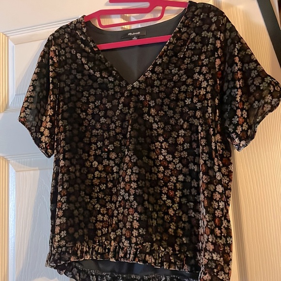 MADEWELL Velvet Top 💐🌹🌼🌸 - Picture 1 of 3